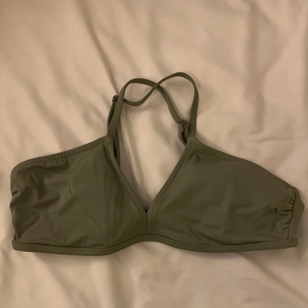 Green bikini top